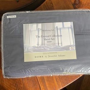 Jennifer Adams Eternal Sheet Set (Graphite, King)